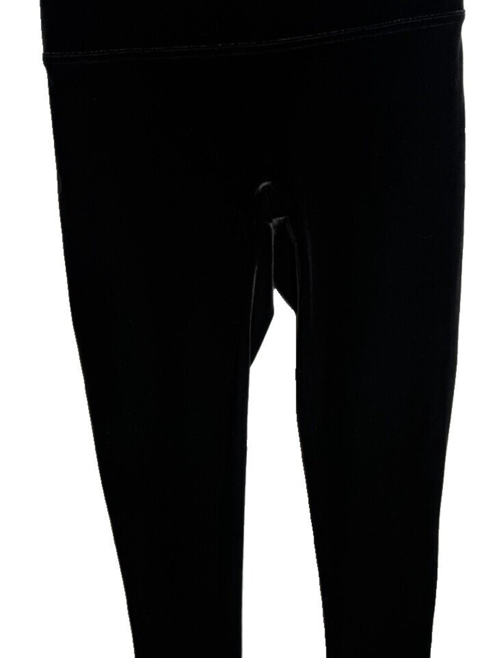SPANX Velvet Leggings High Rise Shaping Black Pull On Holiday L